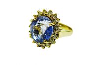 Vintage Sapphire and Diamond Ring