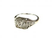 Art Deco Diamond Solitaire Ring