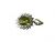 Vintage Alexandrite (Chrysoberyl) and Diamond Brooch Pendant