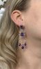 Amethyst and Diamond Chandelier Drop Earrings