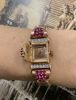 Diamond and Ruby Curtiss Wristwatch