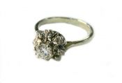 Vintage Diamond Cluster Ring
