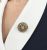 Diamond Enamel Floral Brooch