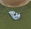 Diamond French Horn Pendant