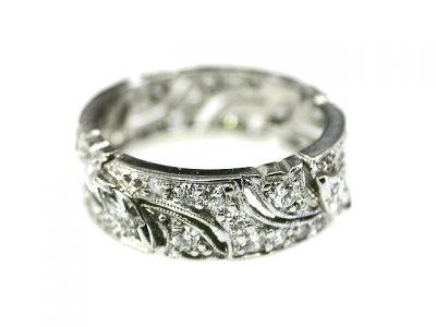 Diamond Openwork Eternity Band