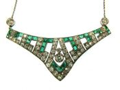 Emerald and Diamond Necklace