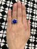 Lapis Lazuli and Diamond Floral Ring
