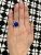 Lapis Lazuli and Diamond Floral Ring