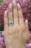 Vintage Inspired .76ct Sapphire and Diamond 18kt Ring