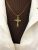 Vintage Emerald Cross Pendant