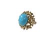 Vintage Turquoise Solitaire Nugget Ring