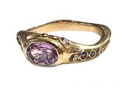 Audrius Krulis 1.05ct Sapphire and Diamond 18kt Ring