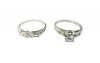 Diamond Engagement Ring Set in 18kt White Gold