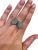 Retro Emerald and Diamond Ring