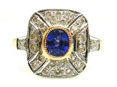 Sapphire and Diamond Ring