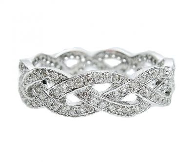 Vintage Art Deco Inspired Diamond Eternity Band