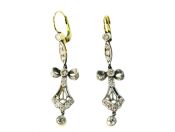 Art Deco Diamond Bow Earrings