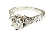 Art Deco Inspired Diamond Engagement Ring