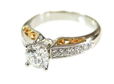 Art Deco Inspired Diamond Engagement Ring