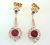 Art Deco Inspired Ruby and Diamond Earrings
