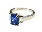 Art Deco Inspired Sapphire and Diamond Ring