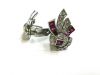 Art Deco Ruby and Diamond Earrings