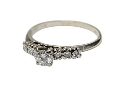 Modern Diamond Engagement Ring