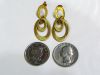 Modern Diamond Gold Hoop Earrings