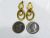 Modern Diamond Gold Hoop Earrings