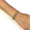 Vintage Emerald and Diamond Bracelet in 18kt Yellow and White Gold