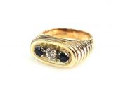 Vintage Sapphire and Diamond Ring