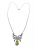 Vintage Yellow Diamond Bow Pendant with Chain