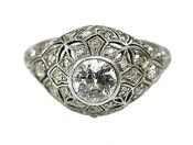 Edwardian .85ct Diamond Ring in Platinum