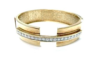 Modern Diamond Bangle