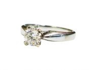 Vintage .55ct Diamond 18kt Solitaire Engagement Ring