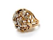 Vintage Organic Inspired Diamond Ring