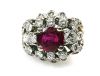 Vintage Ruby and Diamond Engagment Ring