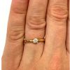 Modern Diamond Solitaire Engagement Ring