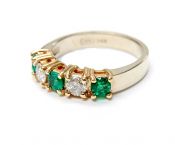 Vintage Emerald and Diamond Ring