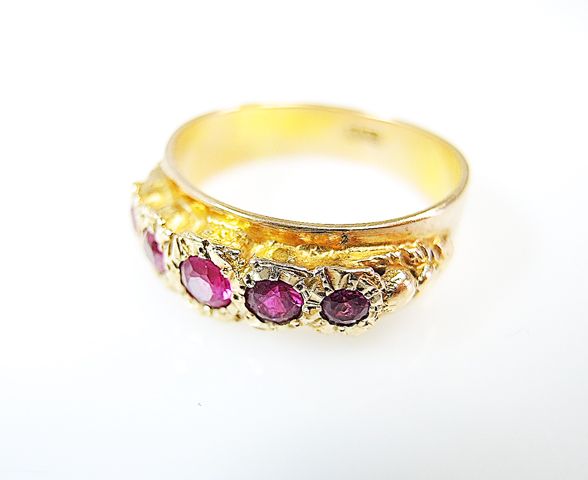 Vintage Synthetic Ruby Ring