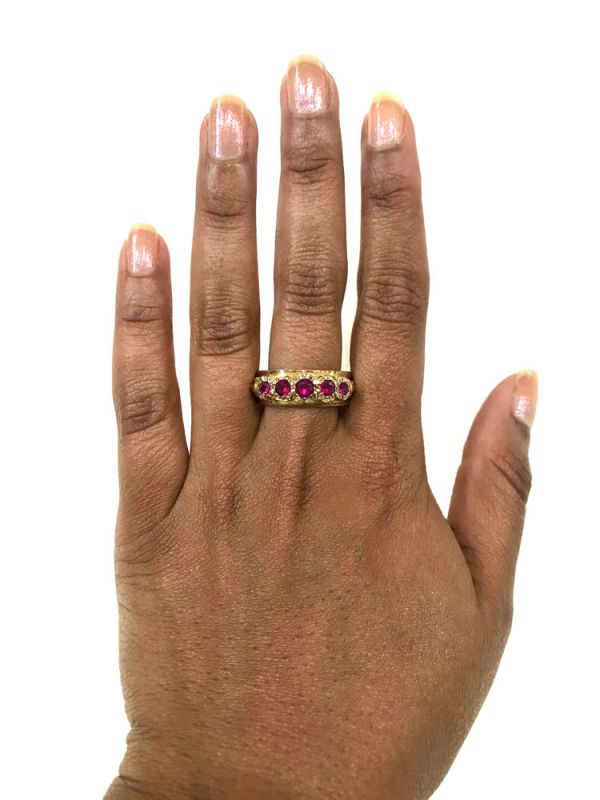 Vintage Synthetic Ruby Ring