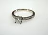 Modern .74ct Diamond Engagement Ring in 14kt White Gold