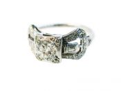 Art Deco Diamond Engagement Ring