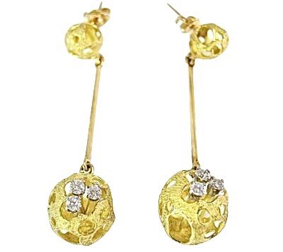 Diamond Drop Earrings