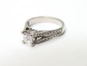 Modern Diamond Engagement Ring