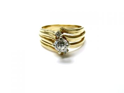 Vintage 0.48ct Diamond Ring Set