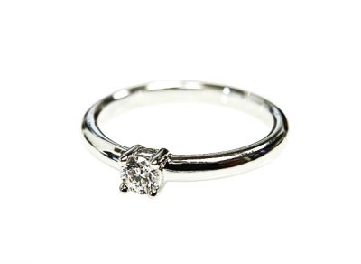 Vintage .19ct Diamond 18kt Ring