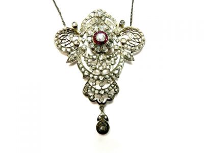 Diamond and Ruby Necklace