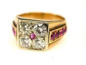 Diamond and Ruby RIng