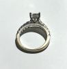 Modern 1.40ct Emerald Cut Diamond Engagement Ring in 18kt White Gold